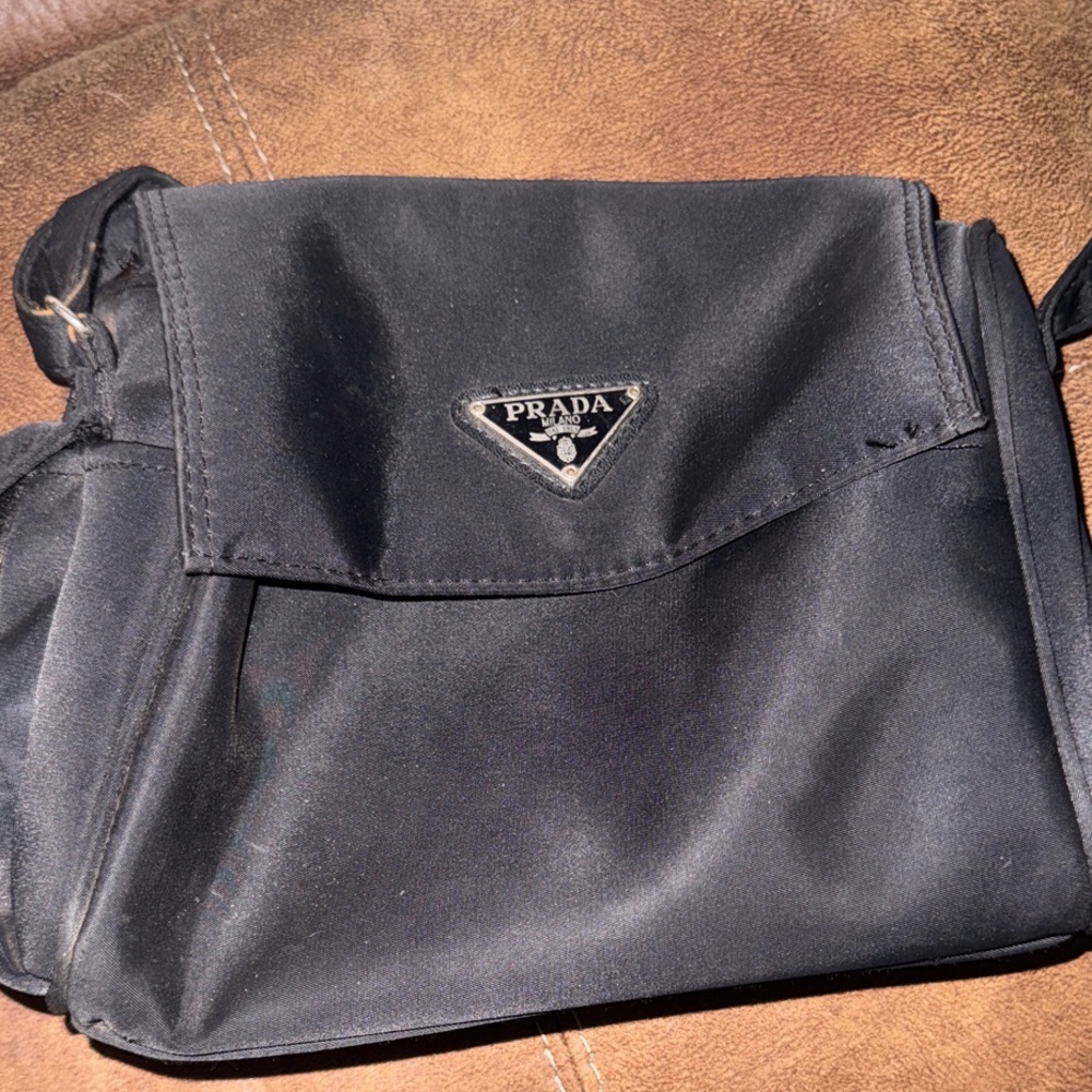 Prada Black Nylon Shoulder Bag